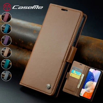 For Samsung Galaxy A14/A24/A34/A54 Magnetic Wallet Case Card Leather Flip Cover - Image 1 of 4