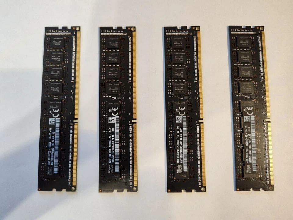 Apple Mac Pro 2013 Memory PC3-14900E 1866MHz 16GB 4x4GB HMT451U7AFR8C Trash Can - Image 1 of 2
