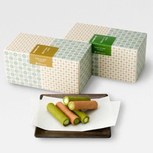 Gion Tsujiri, Gion no Sato / Tsujiri no Sato, Rolled Senbei with Cream, Matcha - Picture 1 of 10