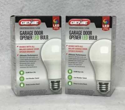 2 Bombillas LED Genie Abridor Puerta Garaje 60w Luz Equivalente 25.000h Motor Universal Foto 1 de 4