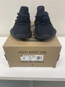 Adidas Mens Yeezy Boost 350 V2 Black Red Size 4 - Picture 1 of 8