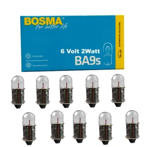 10 Stück Bosma 6V 2W BA9s Tachoglühbirne Glühlampen Glühbirne Kugellampe    B31w - Bild 1 von 3