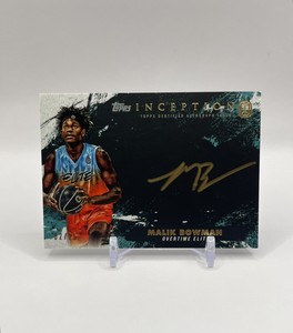 2021-22 Topps Inception OTE Overtime Elite Silver Signings /25 Malik Bowman Auto