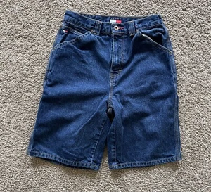 Tommy Hilfiger Shorts Boys 18 Blue Denim 90s Jeans - Picture 1 of 5