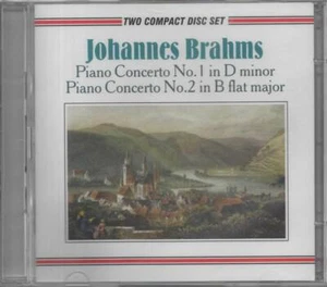 Johannes Brahms Piano Concerto No.1 in D-Minor No.2 in B flat major 2 CD NEU - Picture 1 of 2
