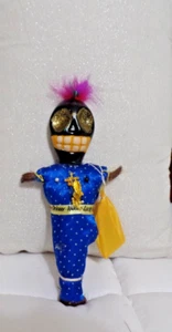 Vintage New Orleans Voodoo Doll W/ Gris Gris Bag For Herbs & Potions - Picture 1 of 3