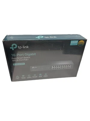 TP-Link 16-Port Gigabit (8 PoE+) Power Over Ethernet Smart Switch - TL-SG1016PE - Image 1 of 4