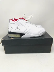 Nike Mens 9.5 Jordan Air Big Fund Gym Basketball SneakersWhite/Silver/Black - Picture 1 of 10