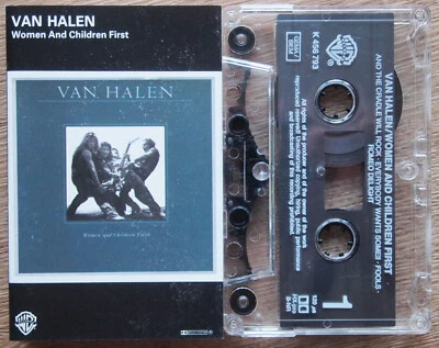 VAN HALEN - WOMEN AND CHILDREN FIRST (WARNER K456793) EUROPE CASSETTE REISSUE - Image 1 of 3