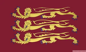 PACK OF 4 RICHARD THE LIONHEART BUDGET FLAG small 9"x6" ENGLAND ENGLISH - Picture 1 of 1