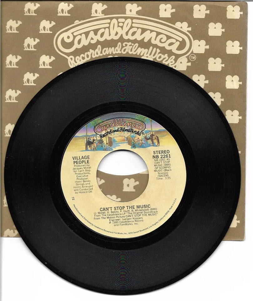 Village People: "Can't Stop The Music" / "Milkshake" - Disco Classic - plays NM! Foto 1 de 1