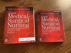 Lewis's Medical-Surgical Nursing 11TH Edition- TEXT AND STUDY GUIDE - Foto 1 di 9