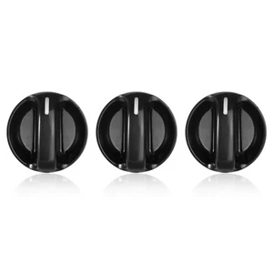 Heater & A/C Control Knob Black Set of 3 for 2000-2006 Toyota Tundra Brand New - Picture 1 of 6