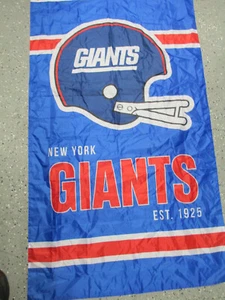 NFL NEW YORK GIANTS HELMET LOGO EST. 1925 BLUE BANNER FLAG - Picture 1 of 5