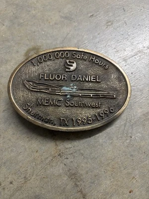 Hebilla de cinturón Fluor Daniel vintage Foto 1 de 2