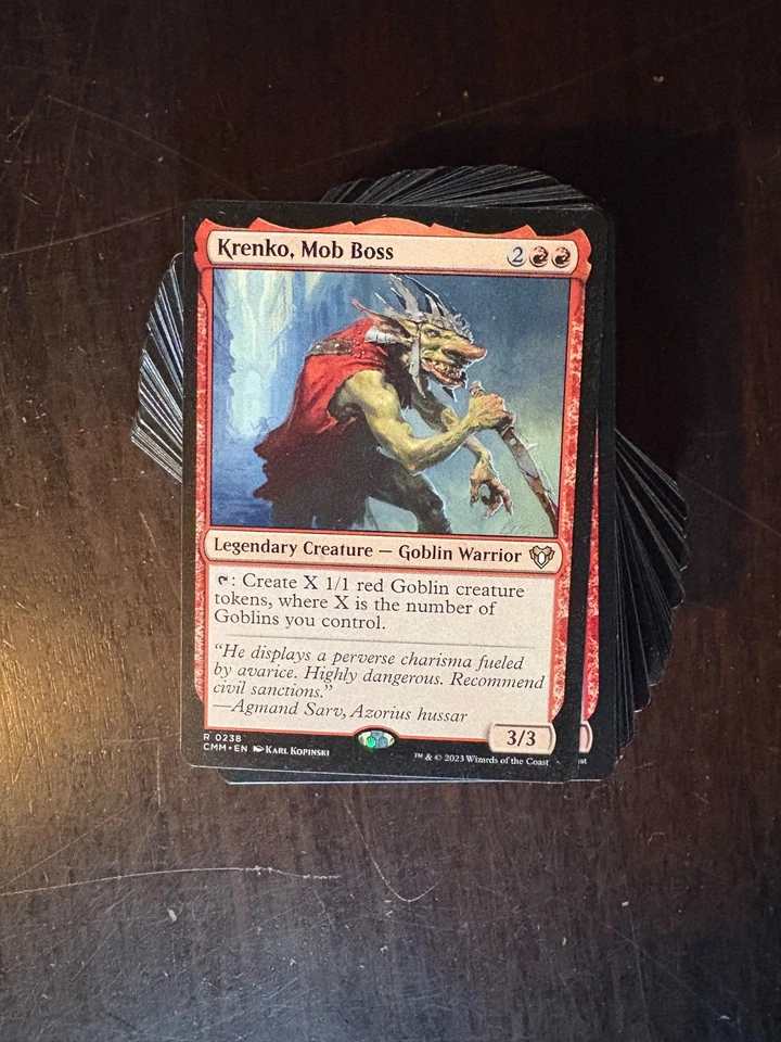 MTG Commander Deck - Krenko, Mob Boss - 100 Cards EDH Goblins - Image 1 of 4