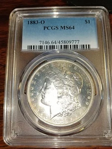 1883-O Morgan Silver Dollar PCGS MS-64 Very Sharp Coin Key Date - Picture 1 of 2