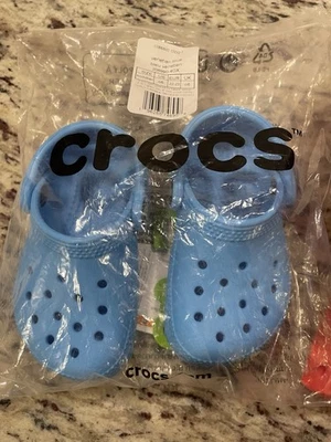 Tamanco Crocs infantil clássico criança C6 azul veneziano unissex - Imagem 1 de 2