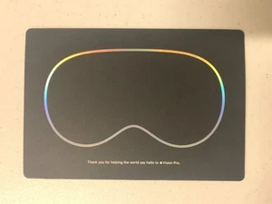 Apple Vision Pro Launch Day Limited Edition Employee Thank You Card - Picture 1 of 2