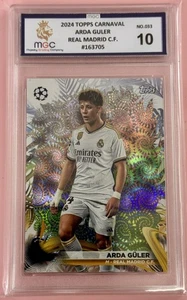 2024 Topps Carnaval Arda Guler Real Madrid CF MGC Clasificado 10 - Imagen 1 de 3