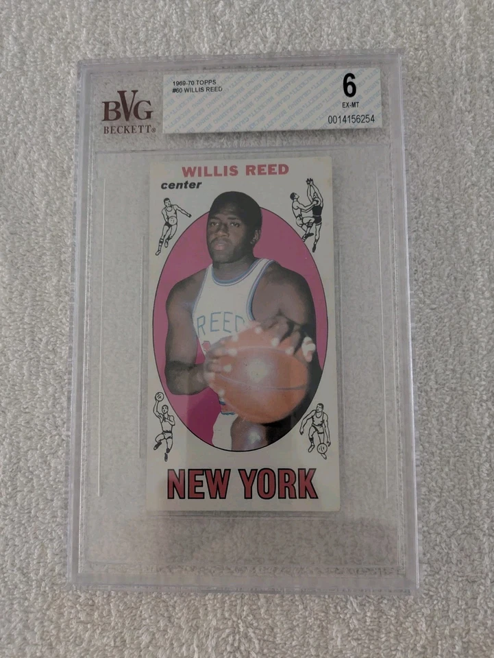 1969/70 Topps #60 Willis Reed PSA EX-MT 6 *0649 - Image 1 of 2