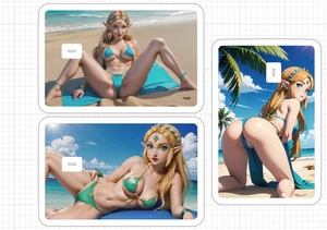 Sexy Princess Zelda Kredit Debit ATM Karte Skin Aufkleber Anime Hot Nintendo Manga - Bild 1 von 6