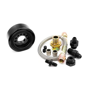 VTEC Head Conversion Kit For LS B18 B20 Aluminum Adapter Plate Sandwich Set Blk - Picture 1 of 18