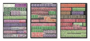 US circa 300 francobolli degli anni trenta, duplicati, bobine MNH - Foto 1 di 4