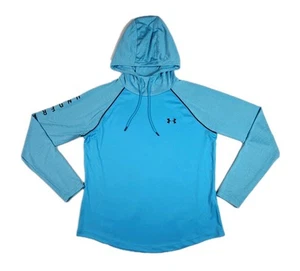 Under Armour Camicia con Cappuccio Manica Lunga Sciolta Leggera Uomo Taglia Large Blu - Foto 1 di 9