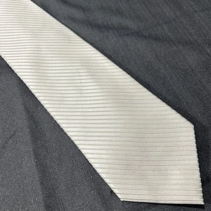 CK CALVIN KLEIN BEIGE 100% SILK NECKTIE MEN'S - Picture 1 of 4