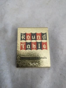 Collinsville Illinois Round Table Dining Cocktails Vintage Matchbook Unstruck - Picture 1 of 3
