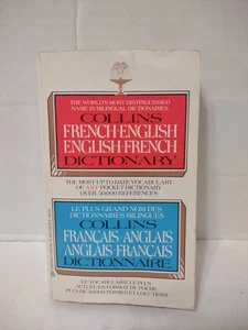 Collins French-English English-French Dictionary Paperback Bilingual 1982 - Imagen 1 de 10