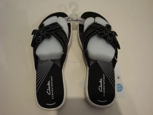 Neue Clarks Breeze Opal Damen-Sandale schwarz Größe 8 - Bild 1 von 8