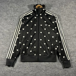 Adidas Damen Trainingsjacke Full Zip schwarz Trefoil Herz Taschen Größe M - Bild 1 von 7