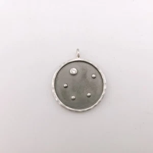 Satya Luna Sol Sterling Silver Libra Zodiac Constellation Pendant - Picture 1 of 8