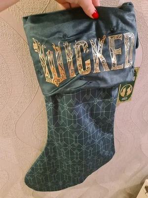 Wicked Light Up Soft Green Elphaba Christmas Stocking Brand New Xmas Decoration  - Image 1 of 4