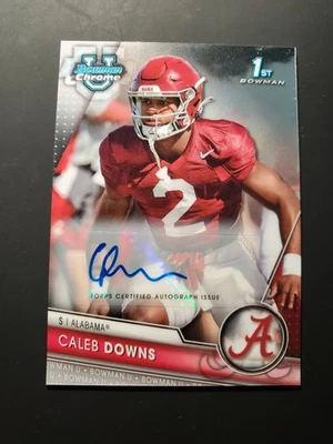 Caleb Downs 2023 Bowman 1st Chrome Auto U Card #49 Ohio State Alabama - Image 1 of 2