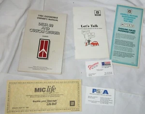 1985 Oldsmobile Delta 88 & Custom Cruiser Owner's Manual Maintenance - Bild 1 von 3