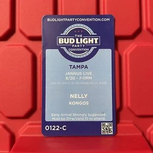 Nelly Kongos Jannus Live Tampa Florida Ticket Bud Light Party Pass gebraucht - Bild 1 von 2