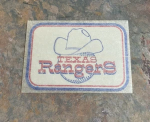 Vintage MLB 1970er Texas Rangers Aufkleber - Bild 1 von 2