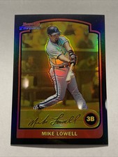 2003 Bowman Chrome Gold Refractor #/170 Mike Lowell No. 62