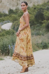 Spell and the Gypsy Collective gelbes geblümtes mystisches Sommerkleid, M - Bild 1 von 8