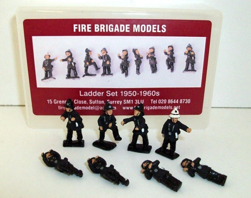 Fire Brigade models 1/72 Scale - FBM9 Ladder set 1950-60s Figure set - Image 1 of 1