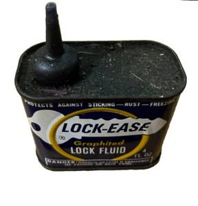 Lock-Ease Graphite Lock Fluid Vintage Sammlerstück Garage Werkstatt 1948 leer - Bild 1 von 7