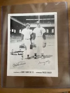 RADIO PROMOCIONAL "MINNIE" MINOSO/LARRY DOBY PHILCO AÑOS 50 FOTO Muebles Grove Raro - Imagen 1 de 4