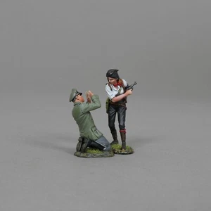 THOMAS GUNN WW2 GERMAN SS160A COLETTE RESISTANCE & SS OFFICER BLACK HAIR - Picture 1 of 3