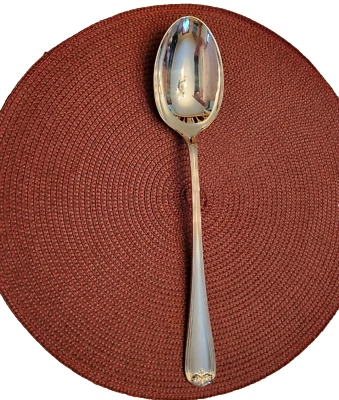 GORHAM HERITAGE LARGE SILVERPLATE 13 3/8" PLATTER SPOON - Image 1 of 4