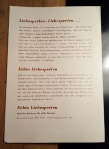 Alte Werbung & Bestellschein für Liebesperlen - Picture 1 of 1