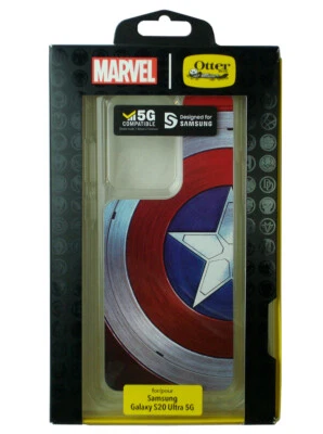 Funda OtterBox Capitán América Samsung Galaxy S20 Ultra Serie 5G Marvel Avenger Foto 1 de 2