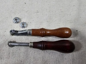 Lot 2 Leather Tools - Osborne #485 Crafting Space Markers, Unbranded Space Tool - Picture 1 of 11